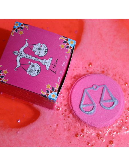 Zestaw 2 Musujących Krążków Zodiak z Horoskopem - Waga