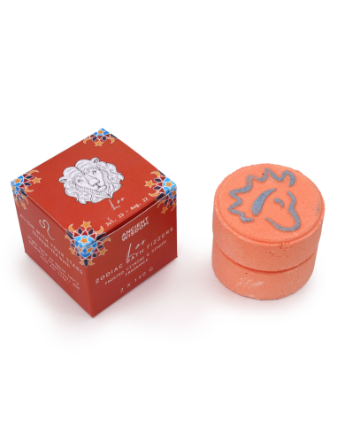 Zestaw 2 Musujących Krążków Zodiak z Horoskopem - Lew