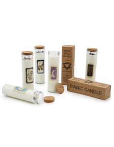 Świeca Magiczne Zaklęcie - Oczyszczenie Świeca Sojowa z Kamieniami Rytuał Oczyszczający 2