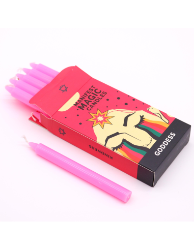 Zestaw 12 Magicznych Świec - Kolor Różowy Bogini 12cm