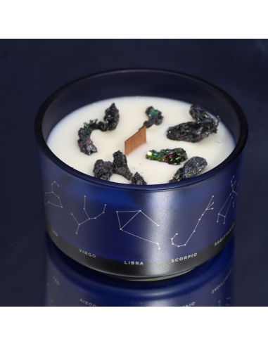 Świeca Zodiak z Bransoletką z Kamieni - Byk