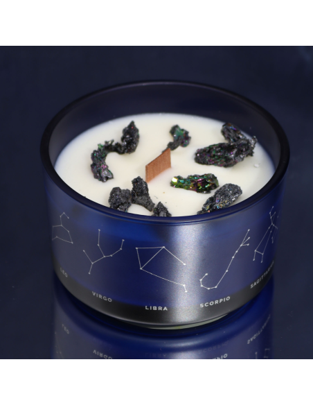 Świeca Zodiak z Bransoletką z Kamieni - Byk