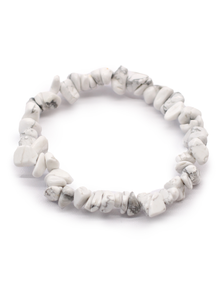 Bransoletka z Kamieni - Jaspis Biały - Cierpliwość i Równowaga