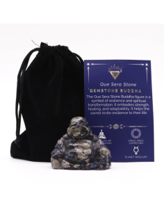 Duży Budda z Kamienia Que Sera 50x40x20 mm