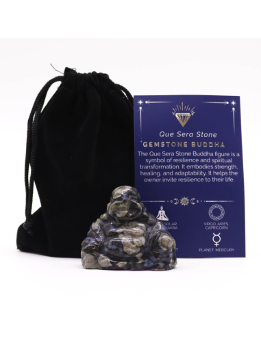Duży Budda z Kamienia Que Sera 50x40x20 mm - Stabilność Uspokojenie