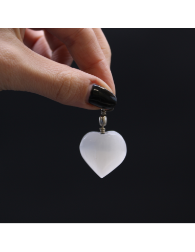 Wisiorek Selenitowy - Serce