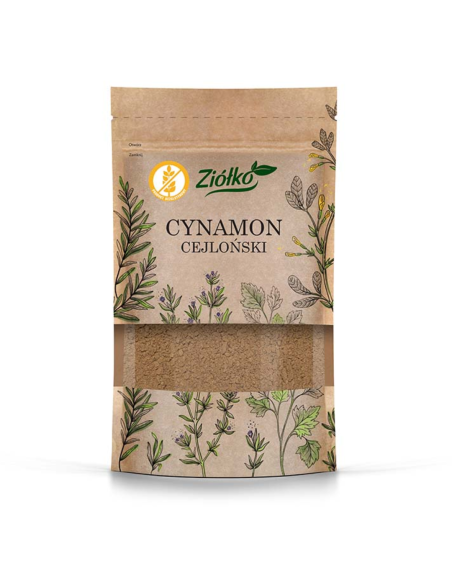 ZIÓŁKO Cynamon cejloński mielony 60g [bezglutenowy] Sri Lanka Naturalny Aromatyczny
