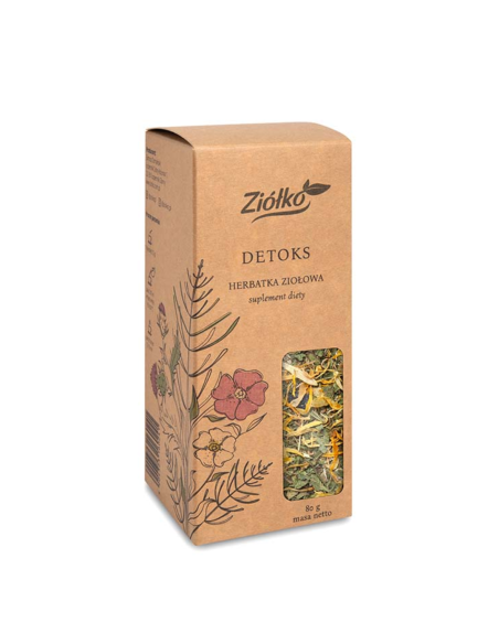 ZIÓŁKO Herbatka Ziołowa Detoks 80g - czystek, ostropest, skrzyp