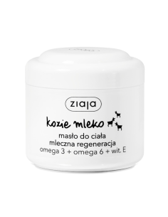 ZIAJA Kozie Mleko Masło do Ciała Mleczna Regeneracja Omega 3 + omega 6 + wit. E 200ml