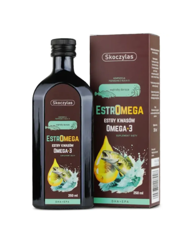 SKOCZYLAS ESTROMEGA Rybie Kwasy Omega 3, DHA, EPA 250 ml