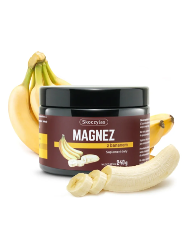 SKOCZYLAS MAGNEZ z Bananem 240g - 80 dni suplementacji
