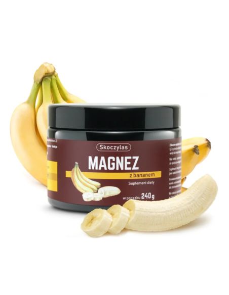 SKOCZYLAS MAGNEZ z Bananem 240g - 80 dni suplementacji