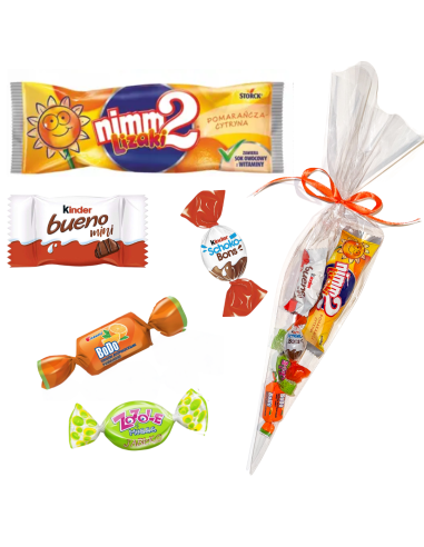 Rożek Prezentowy - Słodka Niespodzianka z Kinder i Nimm2