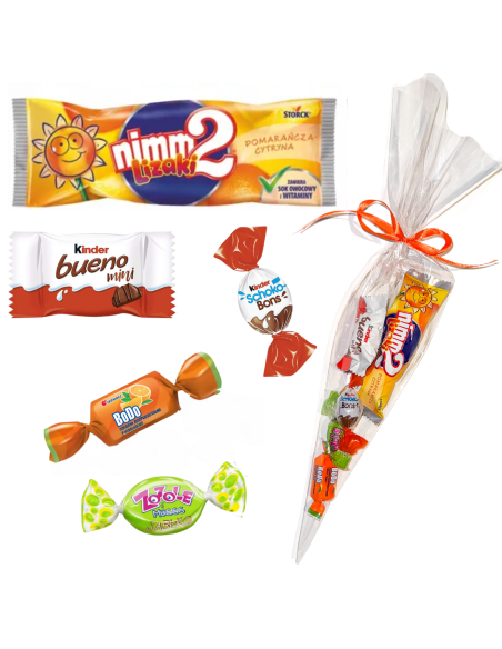 Rożek Prezentowy - Słodka Niespodzianka z Kinder i Nimm2