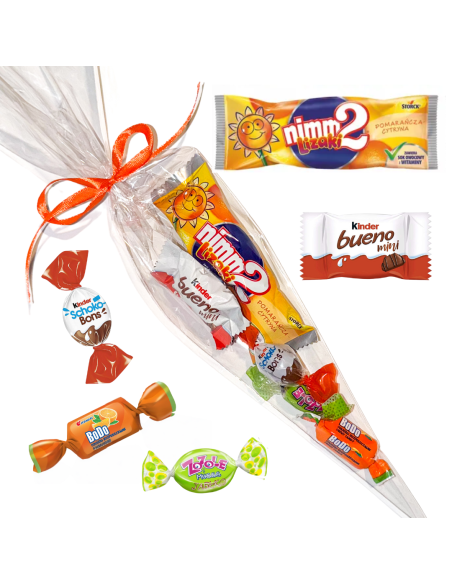 Rożek Prezentowy - Słodka Niespodzianka z Kinder i Nimm2