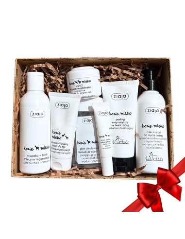 Zestaw Prezentowy ZIAJA Kozie Mleko - Kompleksowa Pielęgnacja Twarzy i Dłoni | Oczyszczanie, Nawilżanie, Regeneracja