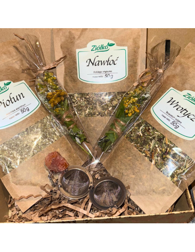 Zestaw Prezentowy Naturalne Zioła z Zaparzaczem