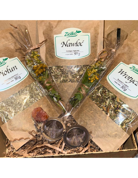 Zestaw Prezentowy Naturalne Zioła z Zaparzaczem