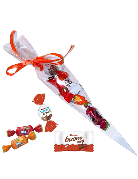 Różek Prezentowy z Cukierkami - Kinder & Bodo
