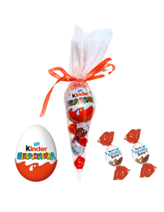 Rożek Prezentowy ze Słodyczami Kinder - Kinder Niespodzianka + Schoko-Bons