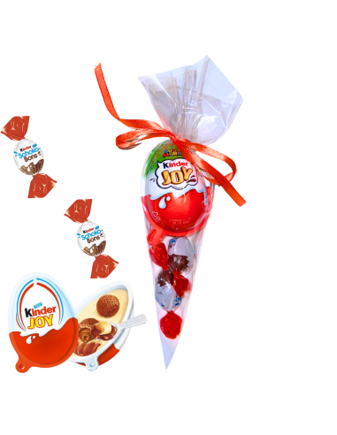 Rożek Prezentowy ze Słodyczami Kinder Joy + Schoko-Bons