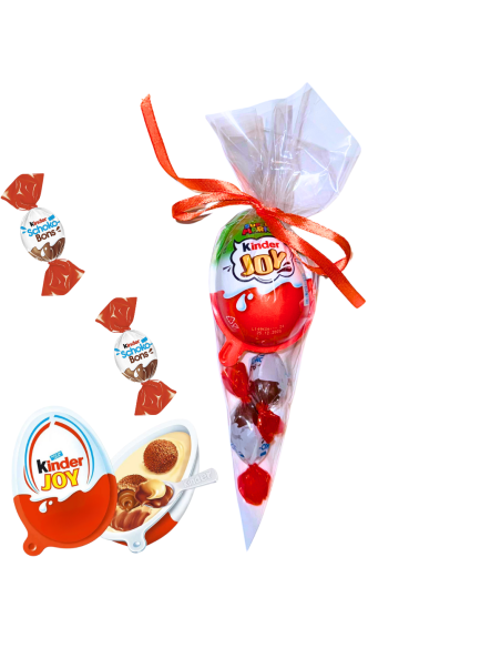 Rożek Prezentowy ze Słodyczami Kinder Joy + Schoko-Bons