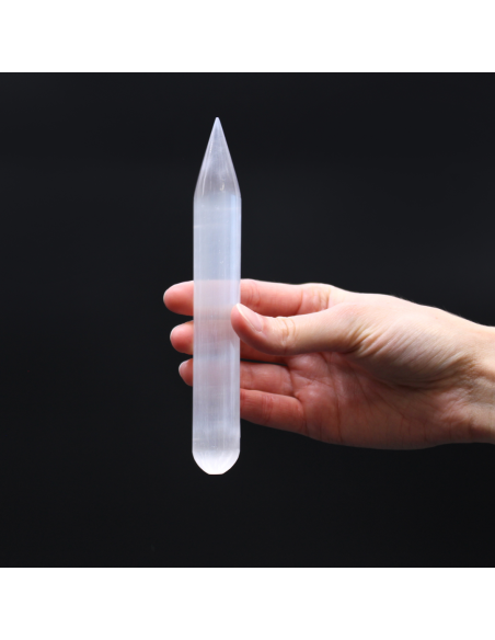 Różdżka z Selenitu - 16 cm