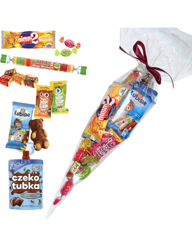 Rożek Słodkości Czekotubka & Spółka - Lubisie, Haribo, Cukierki Mix