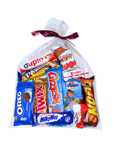 Worek Prezentowy Mix Słodyczy XL - Oreo, Twix, Kinder, Lion i inne