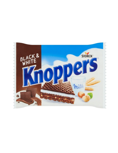 KNOPPERS Black & White Wafelek 25g