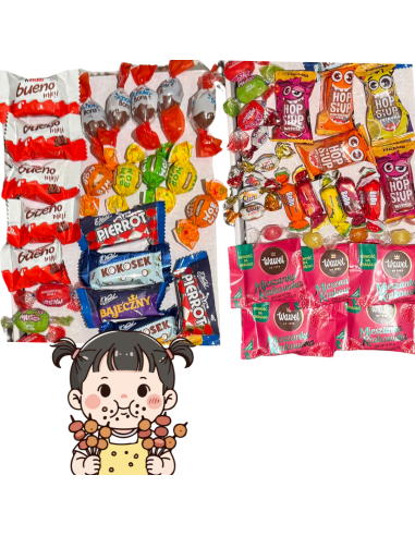 Paczka Cukierków MIX 50 szt. 400g - Kinder, Wedel, Wawel, Halloween, Prezent, Upominek