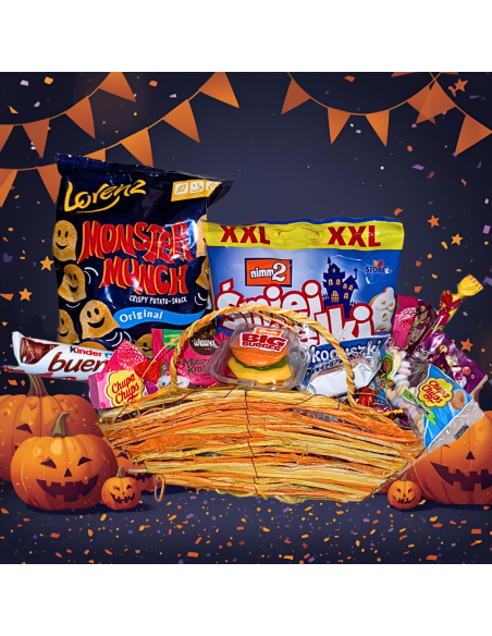 Zestaw Słodyczy na Halloween 2 - Koszyk Pełen Smakołyków