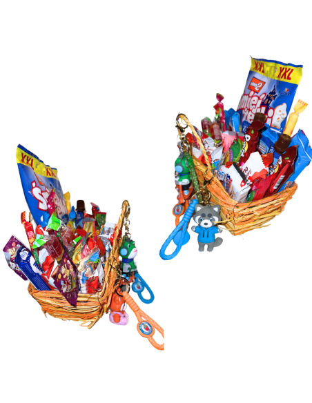 Giga Paka Słodyczy Halloween- Koszyczek XXL Kinder, Haribo, Wedel, Chupa Chups, Prezent, Upominek