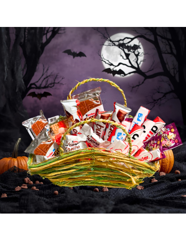 Paczka Słodyczy na Halloween - Koszyczek Kinder 700g
