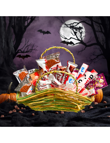 Paczka Słodyczy na Halloween - Koszyczek Kinder 700g