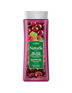 JOANNA Naturia Żel Pod Prysznic Odświeżający Wiśnia i Porzeczka 300ml