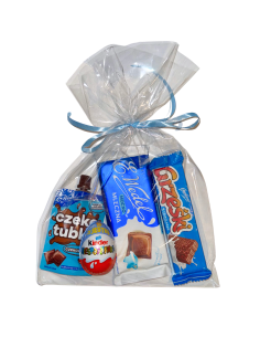 Paczka Słodyczy Kakaowo Czekoladowy Woreczek 4 Duże Produkty