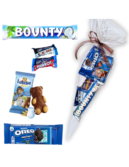 Niebieski Róg Obfitości - Rożek Paczka Słodyczy