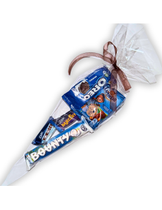 Niebieski Róg Obfitości - Rożek Paczka Słodyczy Upominek Mikołajki Halloween 2