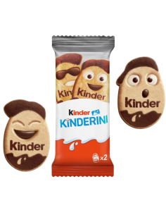 KINDER Kinderini Ciastka Mleczne Kakaowe 20g