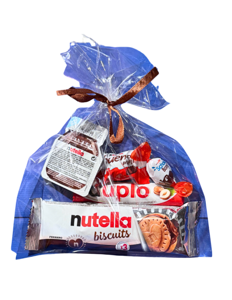 Zestaw Prezentowy Woreczek Nutella + Kinder Słodki Upominek Podziękowanie Mikołajki