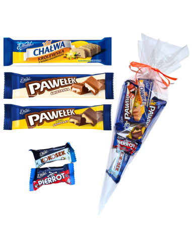 Zestaw Prezentowy Wedel - Pawełek, Chałwa, Cukierki w Rożku