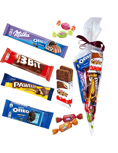 Rożek Czekoladowa Uczta - Kinder, Oreo, Milka, Wedel - Zestaw Słodyczy