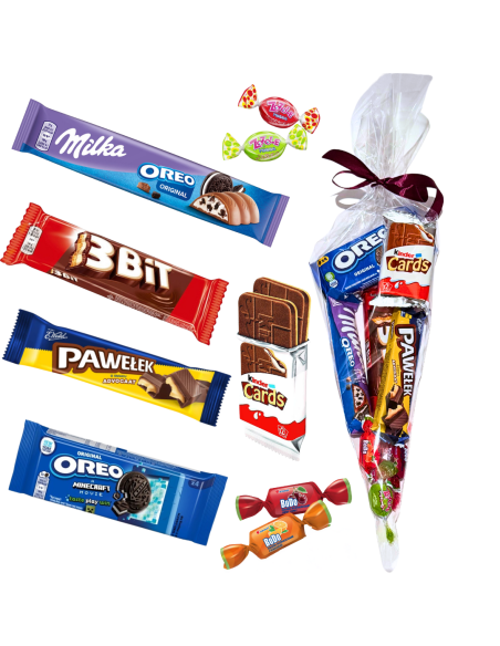 Rożek Czekoladowa Uczta - Kinder, Oreo, Milka, Wedel - Zestaw Słodyczy