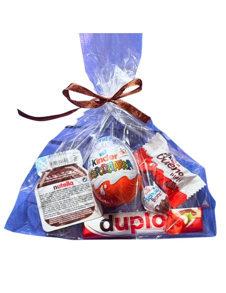 Woreczek Słodyczy Kinder - Prezent z Niespodzianką, Duplo i Nutellą 5 Produktów