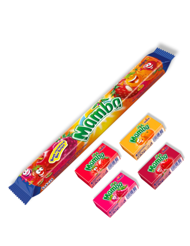 MAMBA Gumy Rozpuszczalne Owocowe 4 x 26,5g