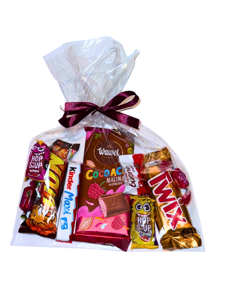Paczka Słodyczy w Woreczku - Twix, Lion, Kinder, Wawel, Upominek