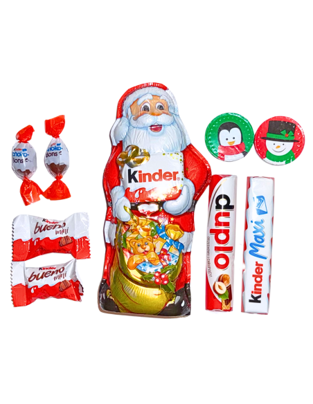 Upominek Mikołajkowy KINDER - Czekoladowy Mikołaj, Duplo, Maxi, Monety