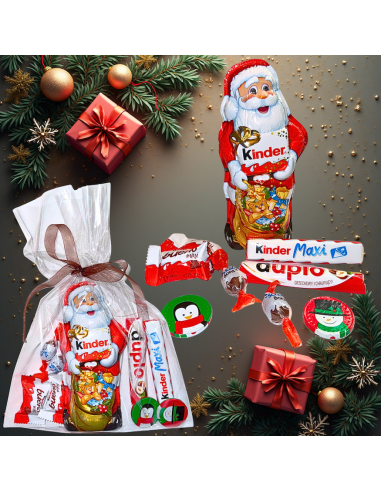 Upominek Mikołajkowy KINDER - Czekoladowy Mikołaj, Duplo, Maxi, Monety