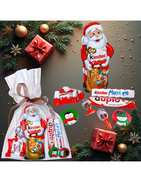 Upominek Mikołajkowy KINDER - Czekoladowy Mikołaj, Duplo, Maxi, Monety
